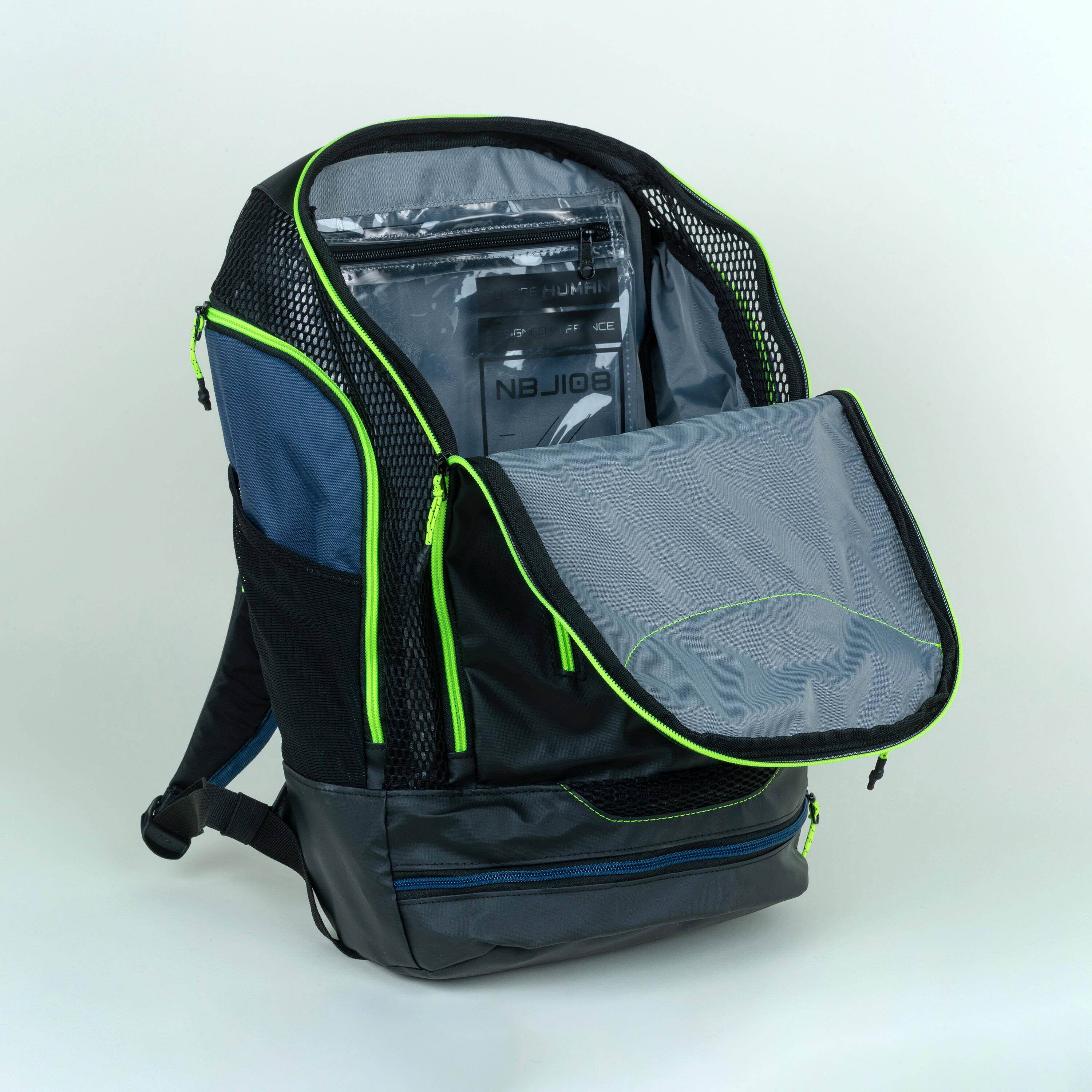 Swimming Backpack 27 Litres 900 - BLACK YELLOW -  5