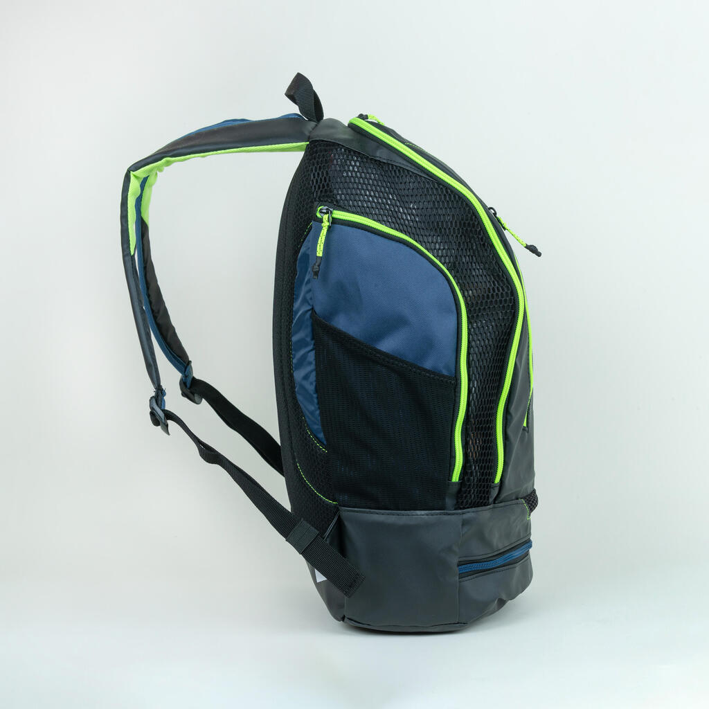 Sac A Dos Natation 27 Litres  900 NOIR JAUNE