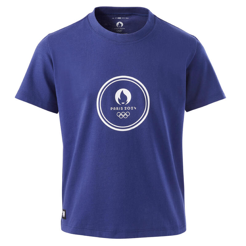 Tshirt Paris 2025 Junior Mixte Bleu Made in France PARIS 2025