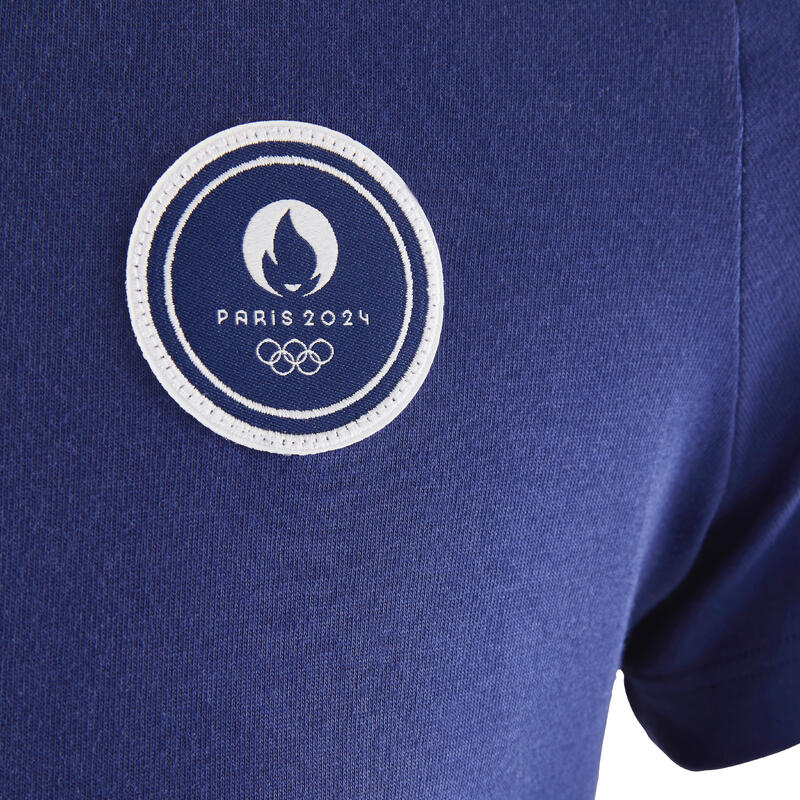 T-shirt Paris 2024 Femme - Bleu Made in France