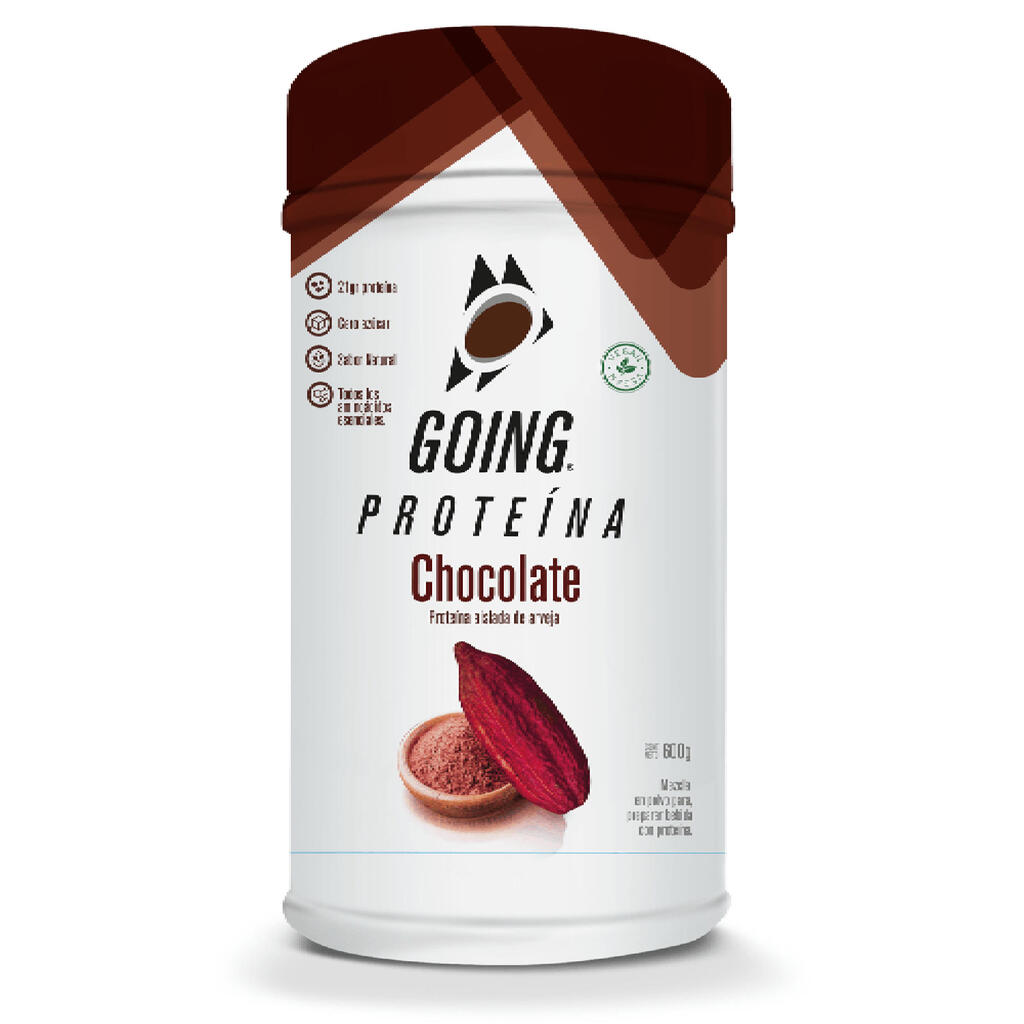 Tarro de proteína	de 600gr con 60gr de proteína sabor a chocolate Going