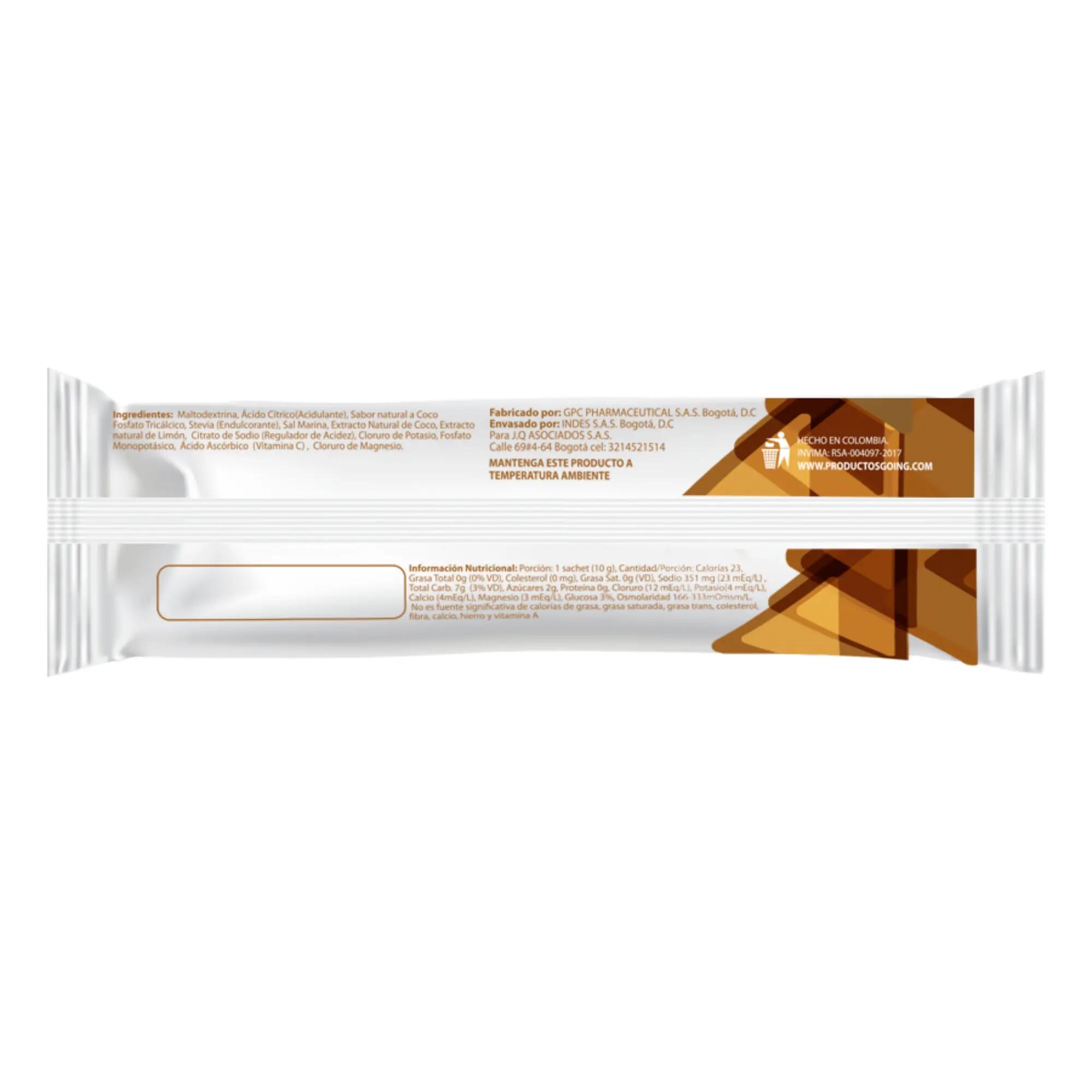 Sobre hidratante de 10gr sabor a limonada de coco Going 2/3