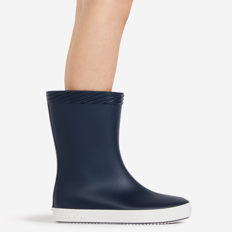 Botte de pluie enfant 100 bleu marine pour les clubs et collectivites Decathlon Pro