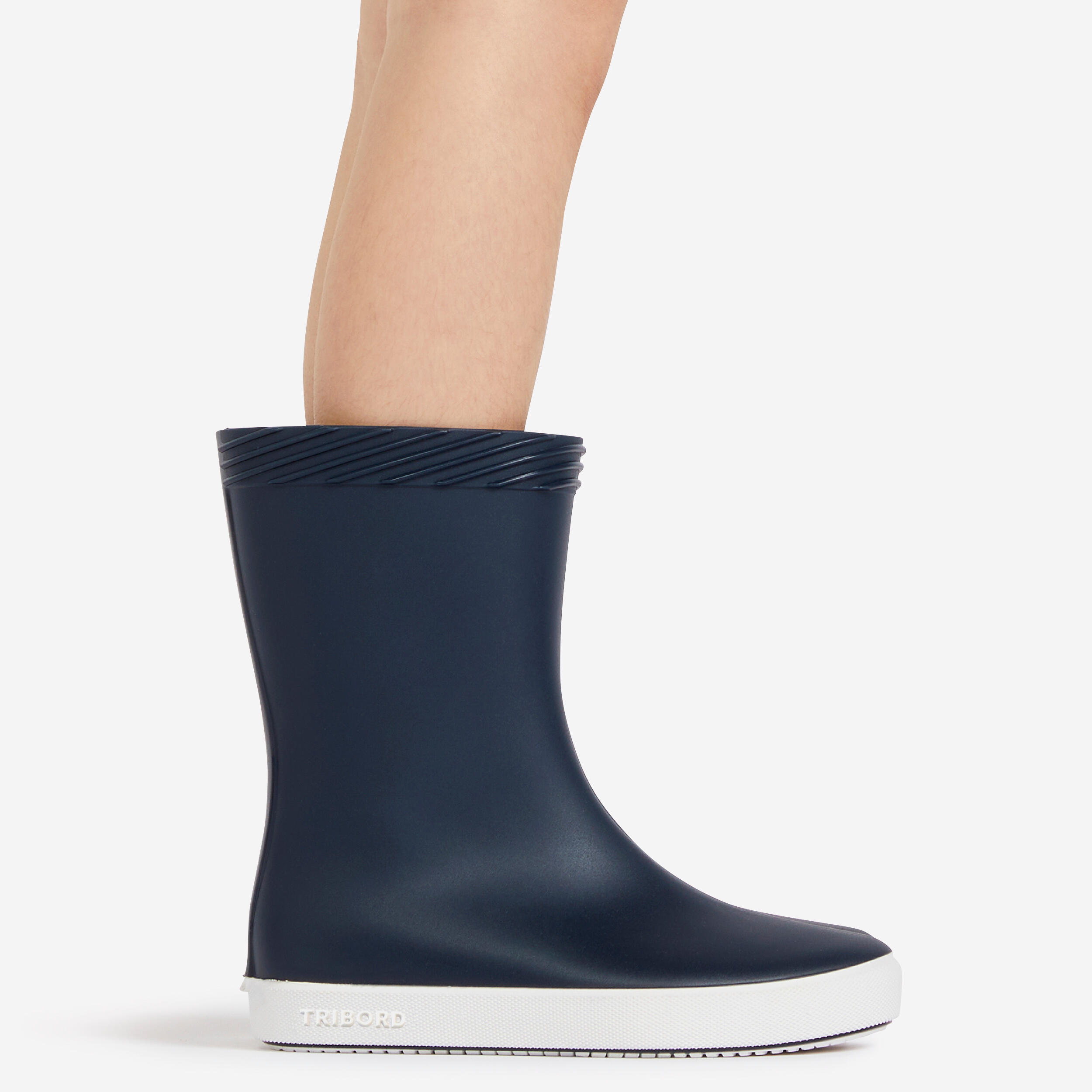 Children's rain boot 100 navy blue