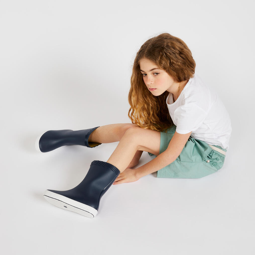 Kid's Welly  Boot 100 navy blue