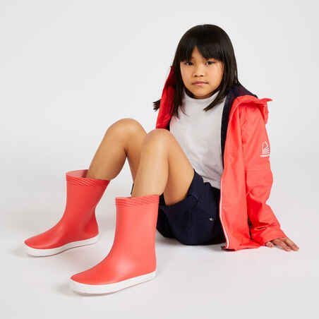 Vaikiški nuo lietaus saugantys batai „100“, raudoni