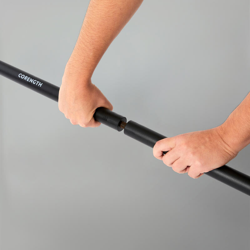 Strength Training Bar with Two 15 kg Bands CORENGTH Decathlon