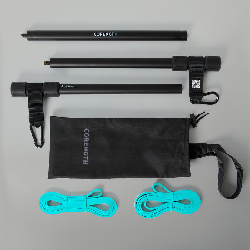 Kit barra + bandas elásticas 15 kg Corength