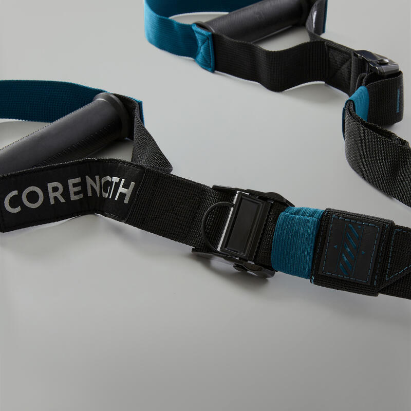 懸吊式訓練帶－黑色及藍色