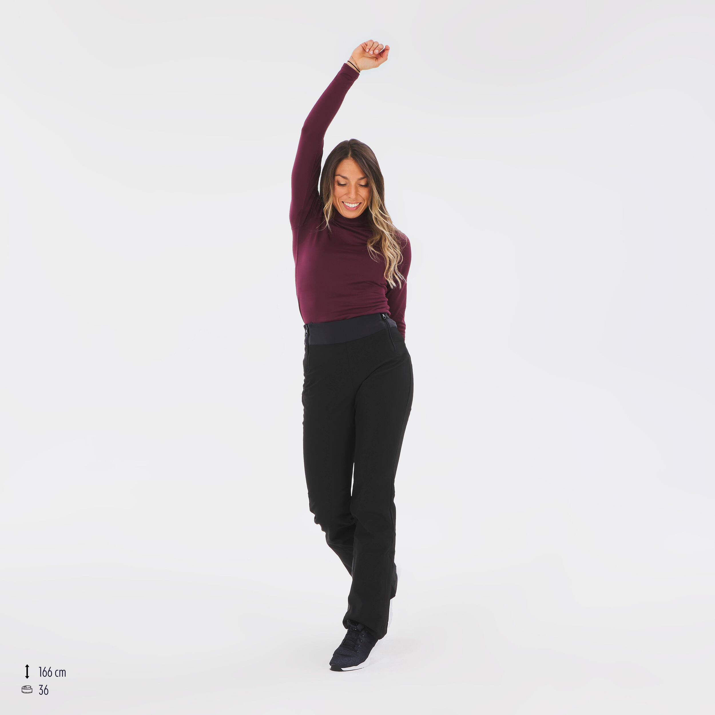 Pantalon de ski chaud et ajusté femme – 500 - WEDZE