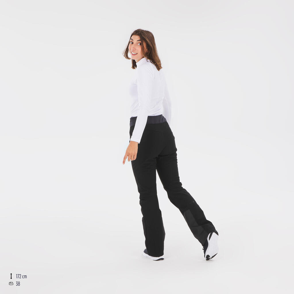 Women's Slim Fit Trousers 500 - Navy Blue