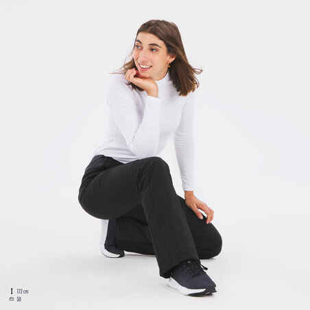 Women’s Warm and Fitted Ski Trousers 500 - Black