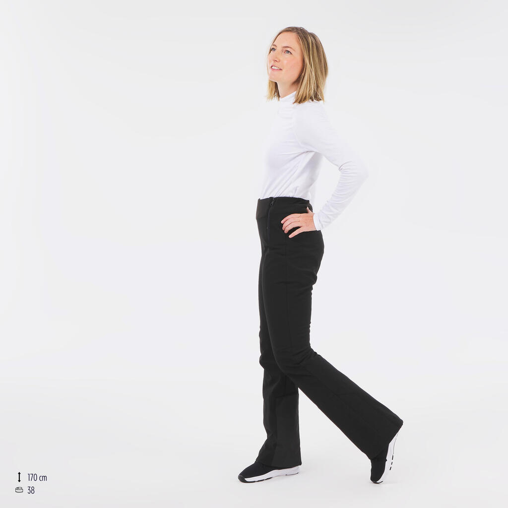 Women's Slim Fit Trousers 500 - Navy Blue