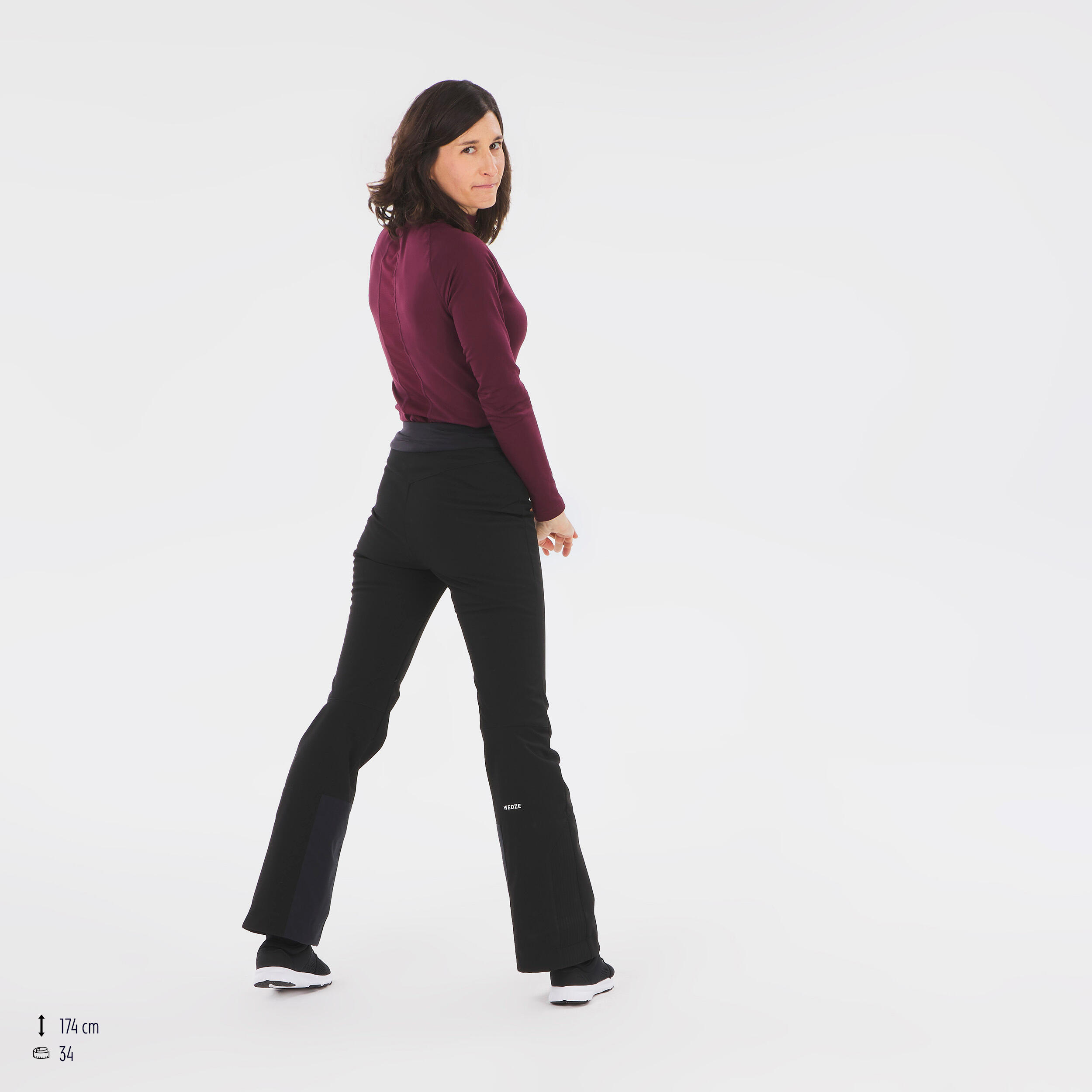 Pantalon de ski chaud et ajusté femme – 500 - WEDZE