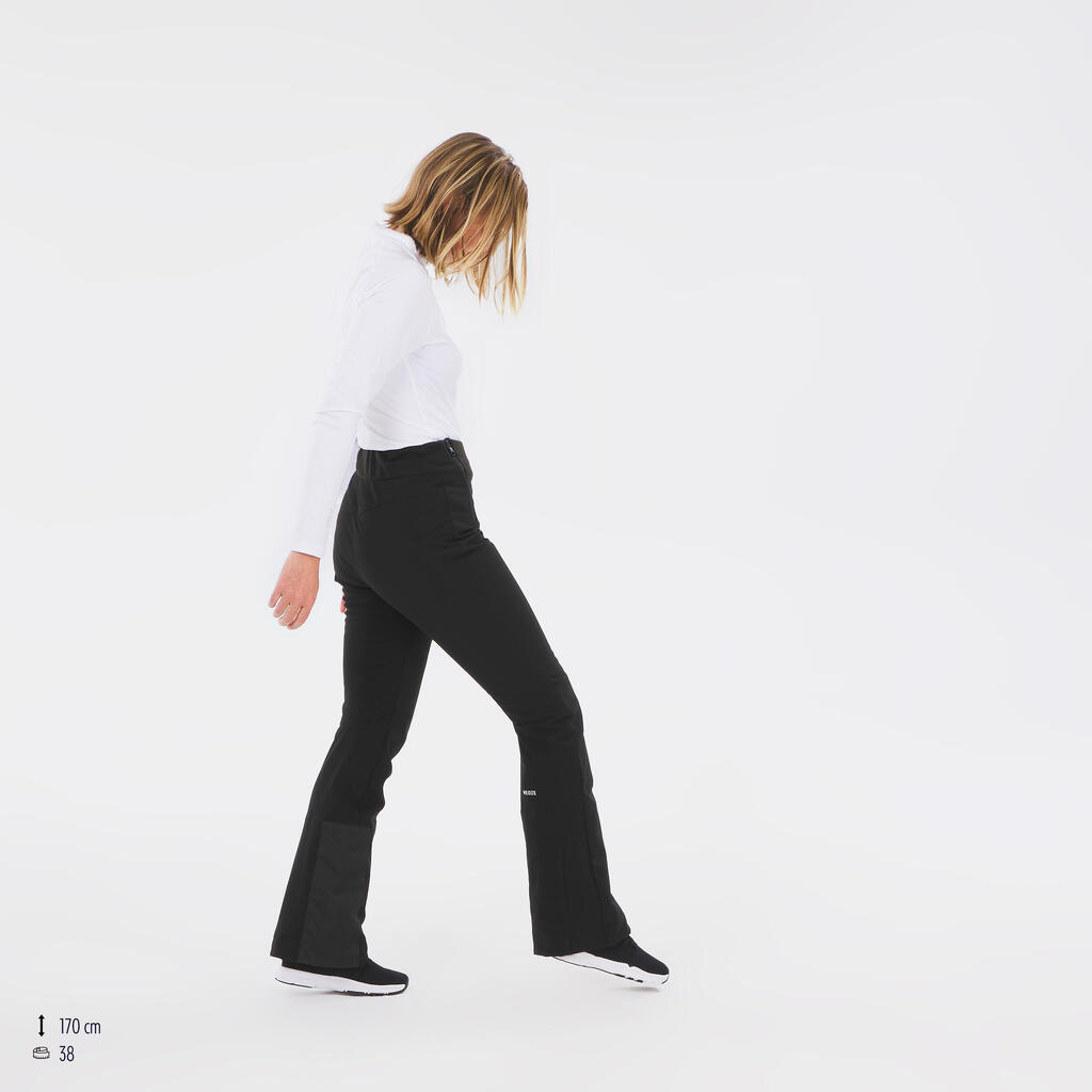 מכנסי סקי לנשים 500 Slim - שחור