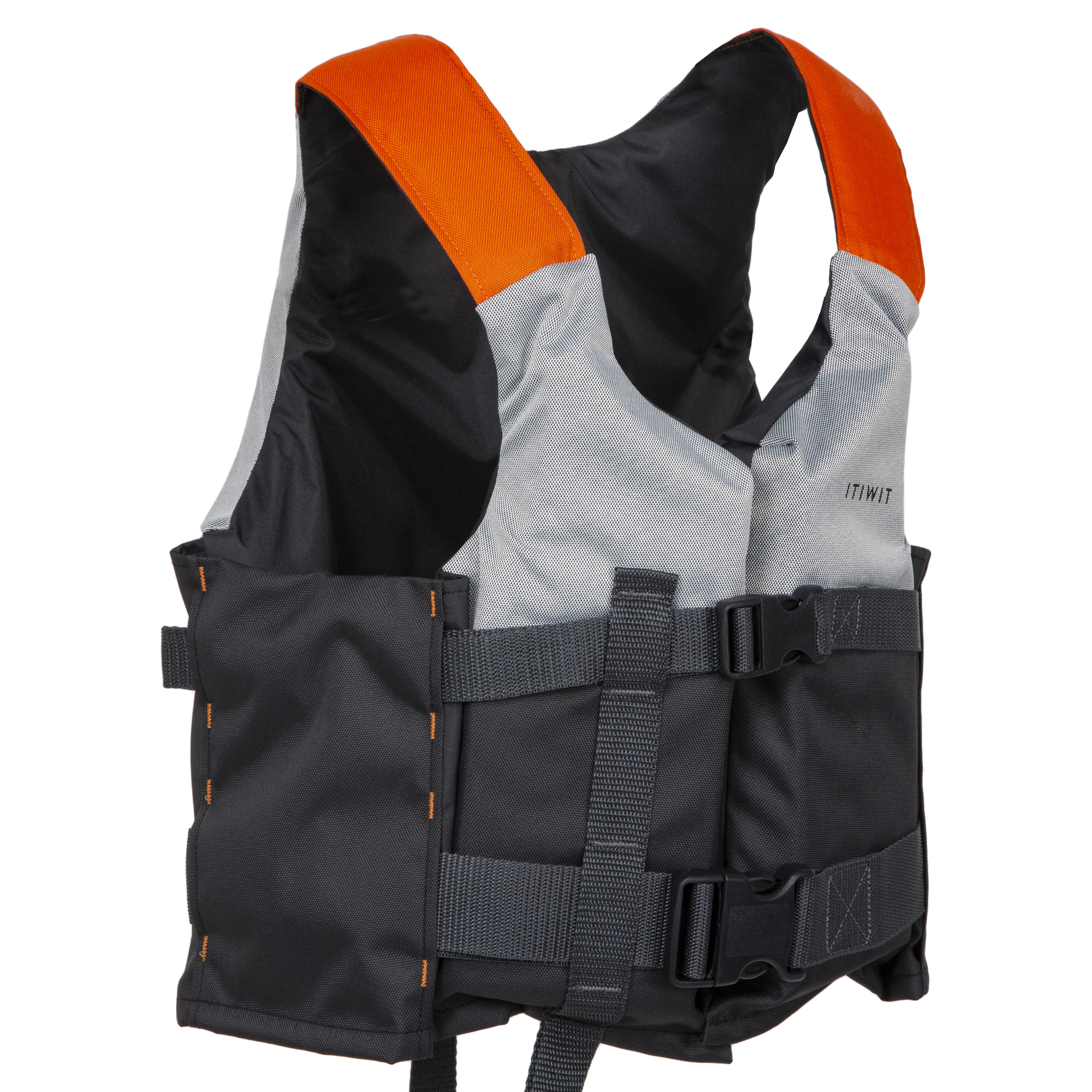 Gilet aide à la flottaison 50N+  gris kayak stand up paddle dériveur