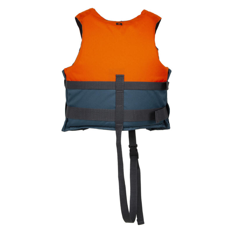 Zwemvest voor kajak/supboard/zwaardboot 50N+ blauw/oranje