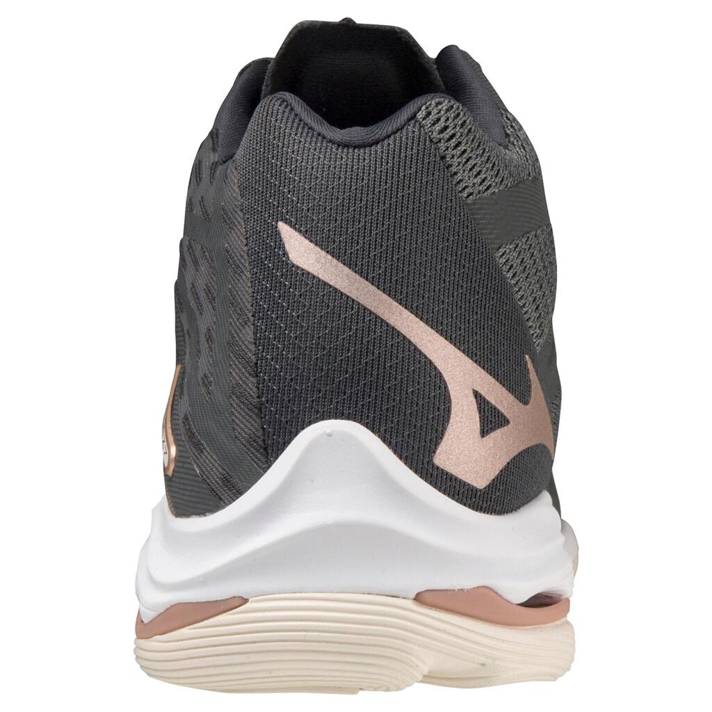 WOMEN'S VOLLEYBALL SHOES MIZUNO LIGHTNING Z7 MID  DARK GREY - ROSE