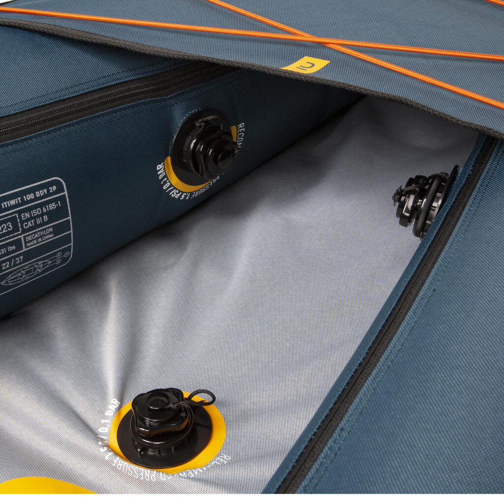 Inflatable 1- or 2-person Touring Canoe-kayak