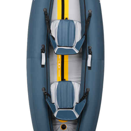 2-Seater Inflatable Kayak - KTI X 100+ Yellow