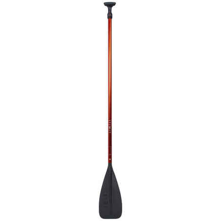 Sturdy stand-up paddleboard paddle for rental. Adjustable from 170 to 220 cm.