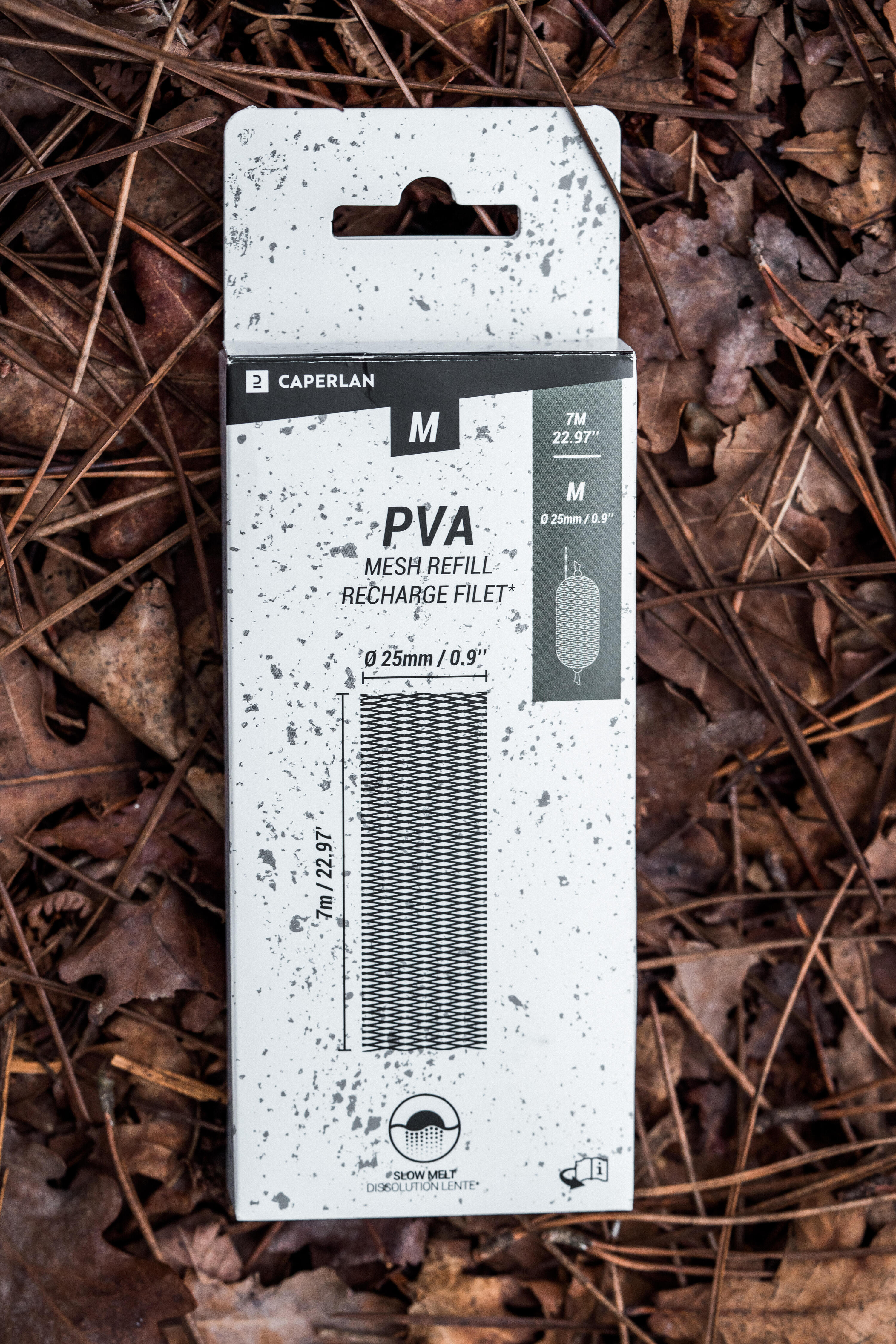Ricarica rete PVA SLOW carp fishing 25mm 7m 7/9