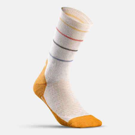 Hike 100 High Socks  - Trendy stripes and blue - Pack of 2 pairs