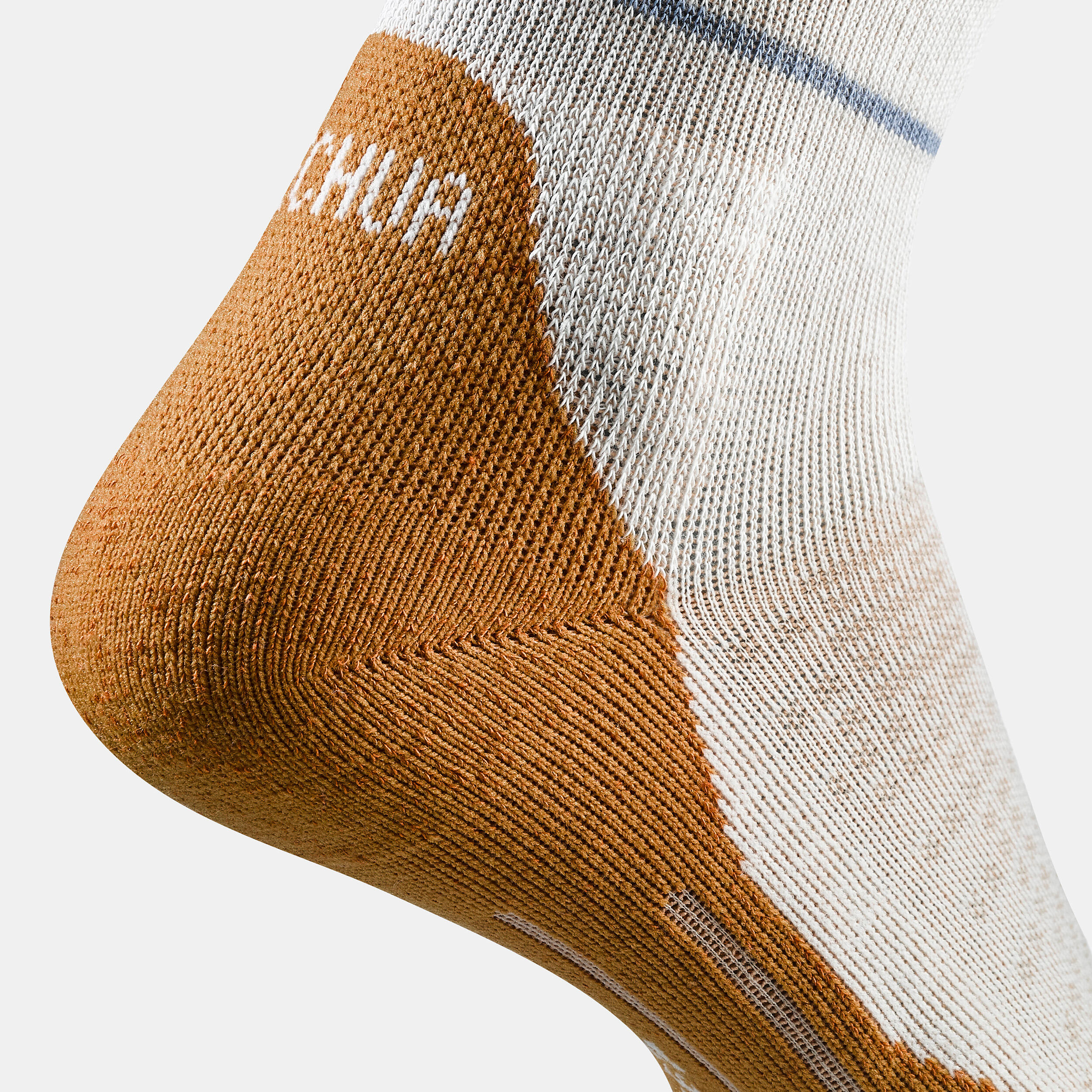 Hike 100 High Socks  - Trendy stripes and blue - Pack of 2 pairs 9/9