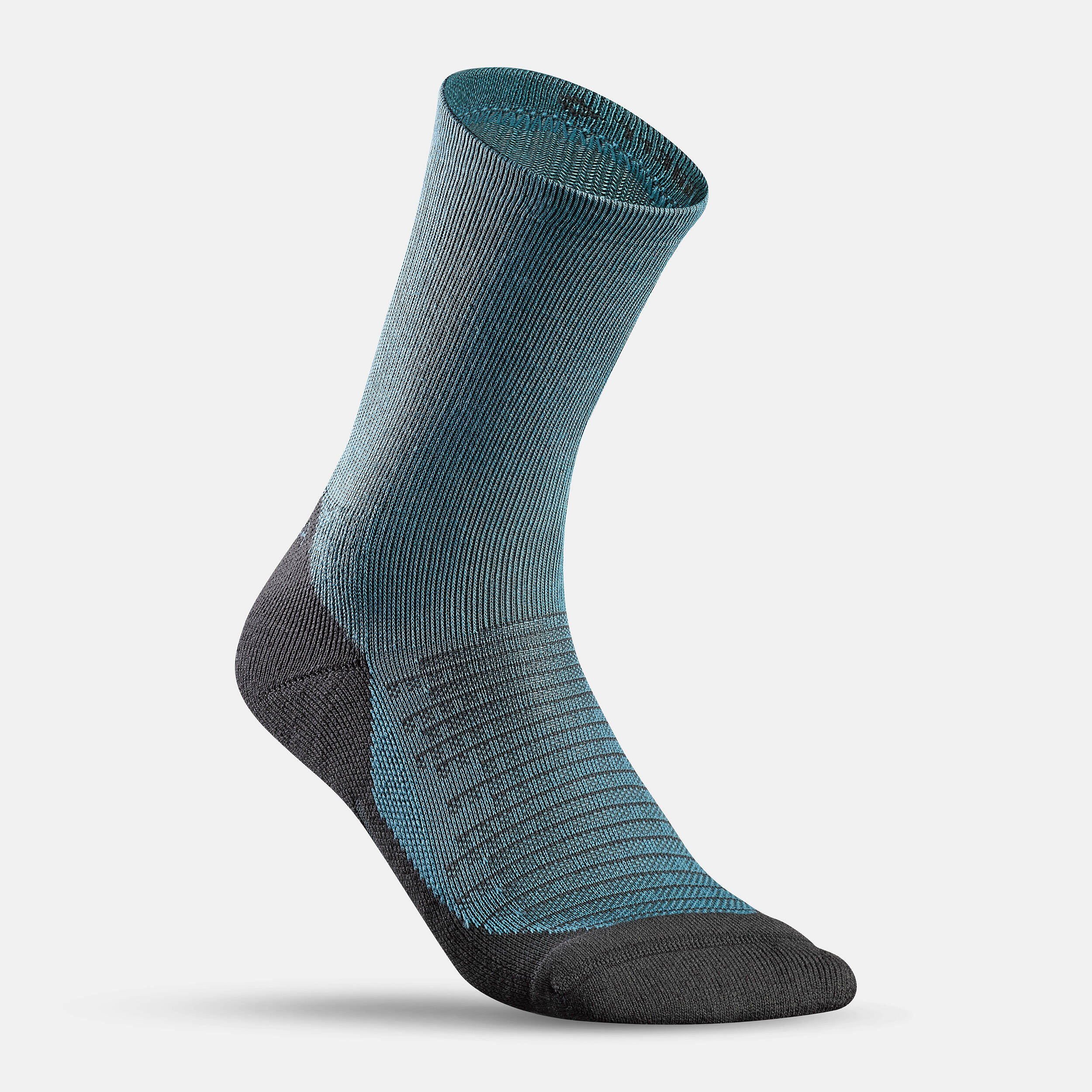Unisex Quick Dry High Ankle Socks 2 Pairs Grey Blue - NH100 -  5