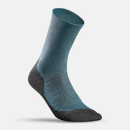 Κάλτσες Πεζοπορίας Hike 100 High - 2 ζευγάρια - Γκρι/Μπλε