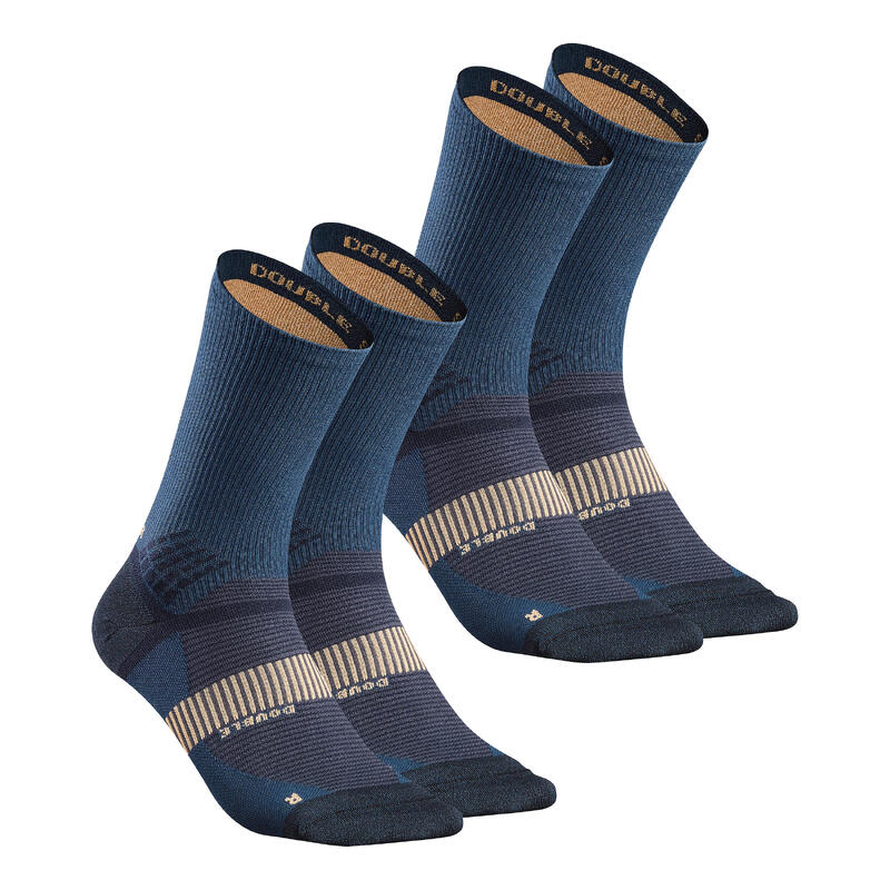 Acheter Hommes 3 paires de chaussettes de randonnée rembourrées Sports de  plein air chaussettes d'équipage en coton décontractées pour la  randonnée Trekking marche
