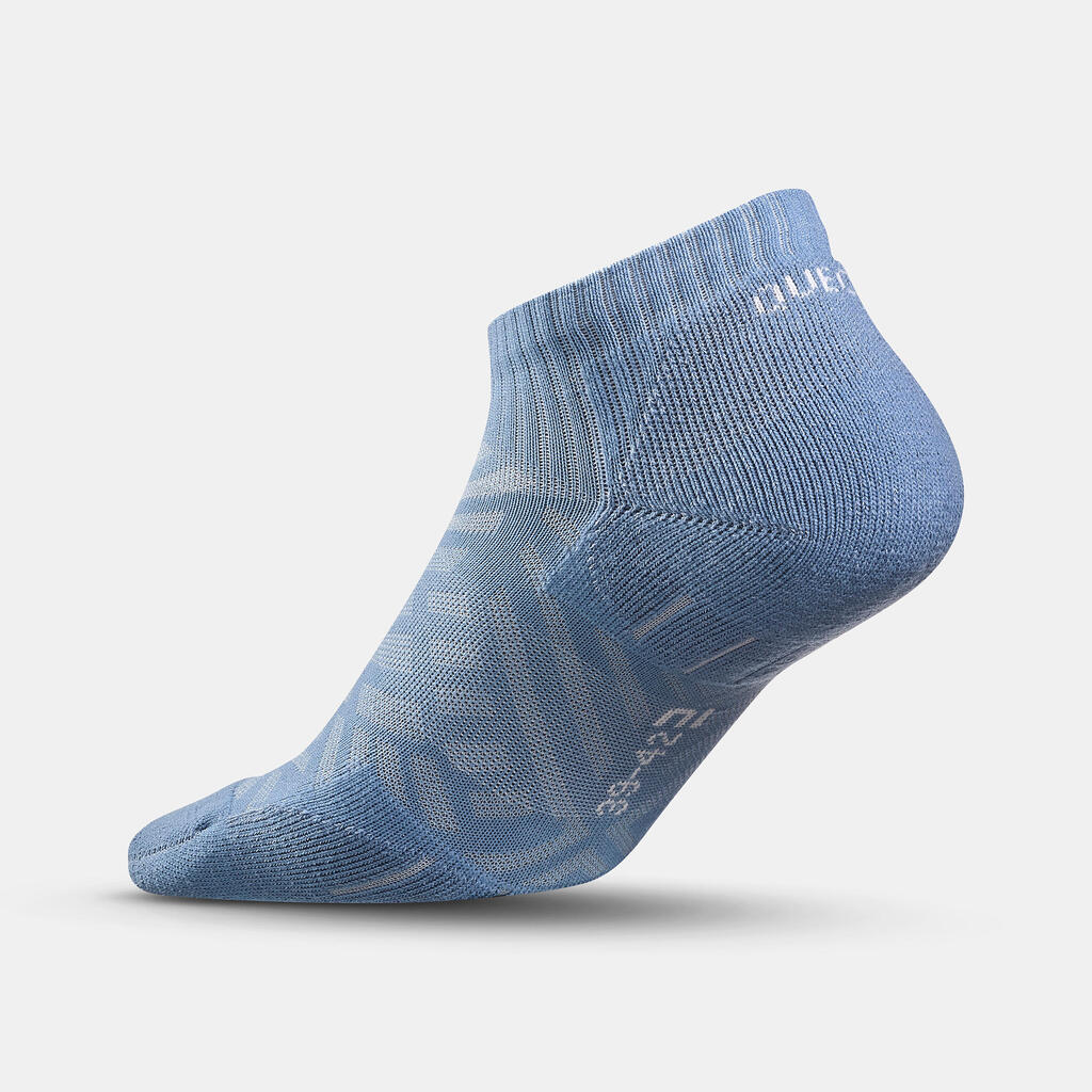 Ponožky Hike 100 nízke svetlomodré 2 páry