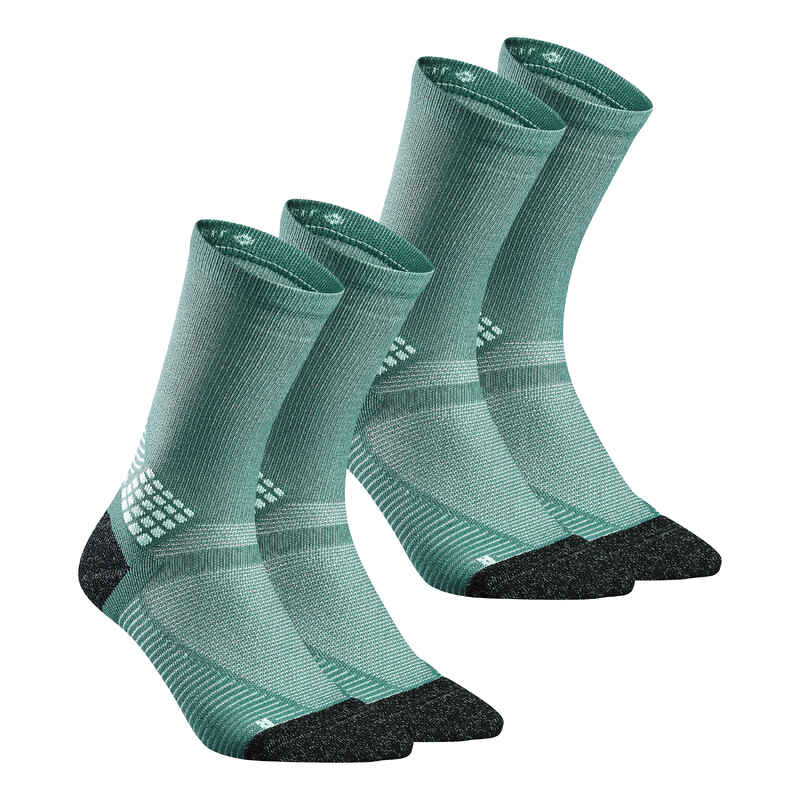 Чорапи за преходи hike 500 high, 2 чифта, QUECHUA