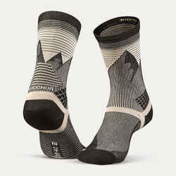 Hiking socks - Hike 500 High Trendy Kamo x2 pairs