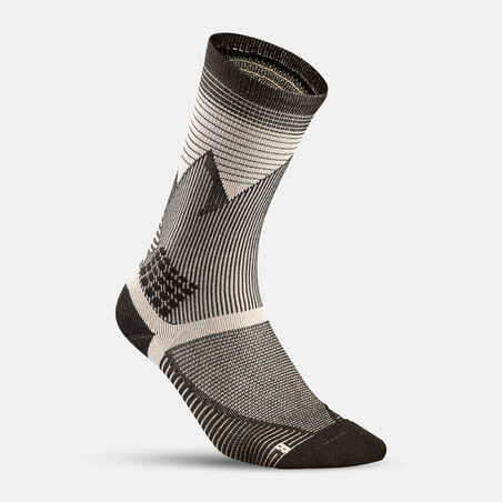 Hiking socks - Hike 500 High Trendy Kamo x2 pairs