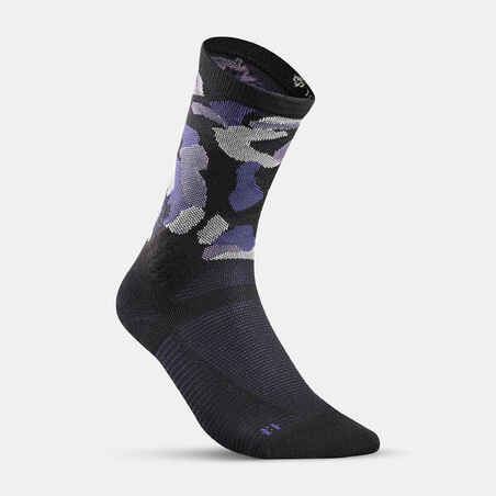 Hiking socks - Hike 500 High Trendy Kamo x2 pairs