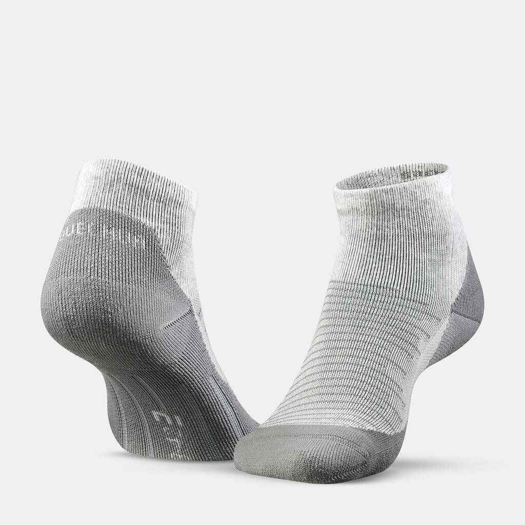 Wandersocken halbhoch - Hike 100 2 Paar rosa/grau 