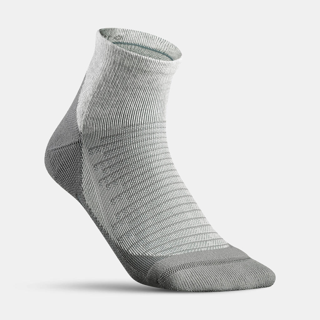 Ponožky Hike 100 polovysoké 2 páry hnedé a sivé