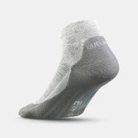 Čarape za planinarenje HIKE 100 srednje visoke pakovanje od 2 para - roze i sive
