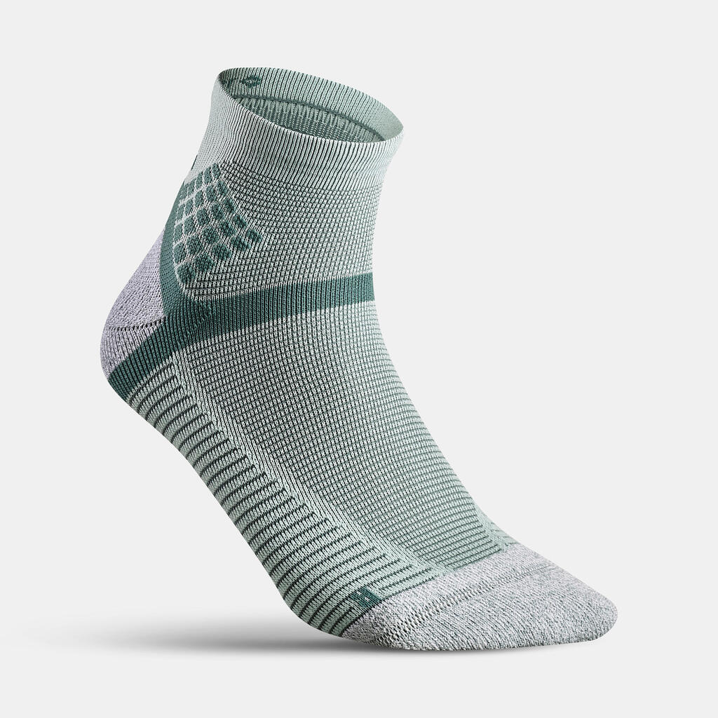 Chaussettes randonnée - Hike 500 Mid vert menthe x2 paires