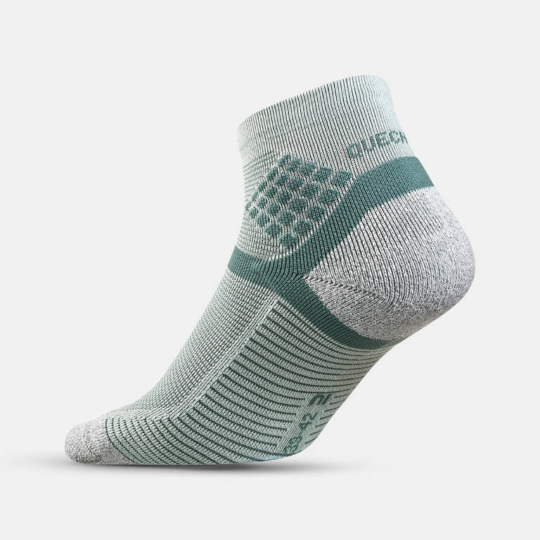 Hiking socks - Hike 500 Mid x2 pairs Mint Green