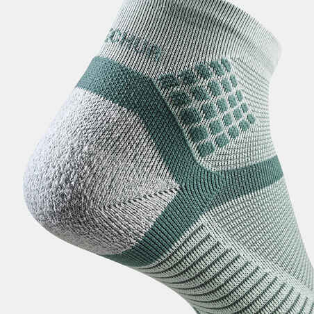 Hiking socks - Hike 500 Mid x2 pairs Mint Green