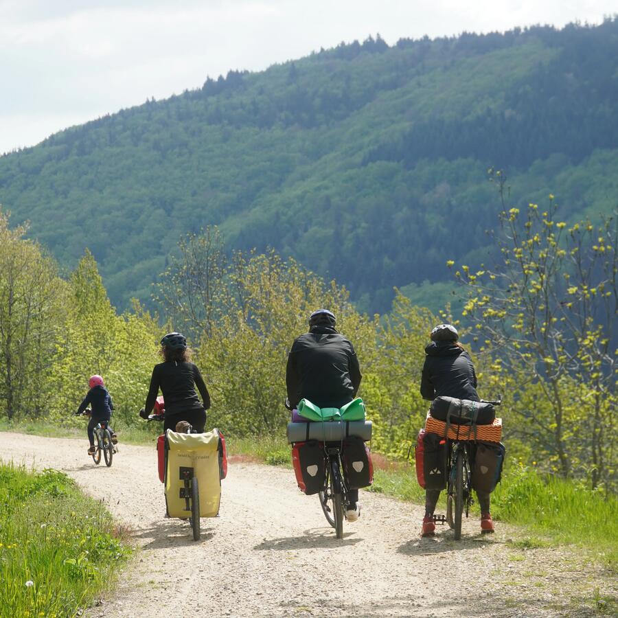 op fietsreis met kinderen