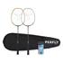 ADULT BADMINTON RACKET BR 530 SET COUPLE ORANGE GREY