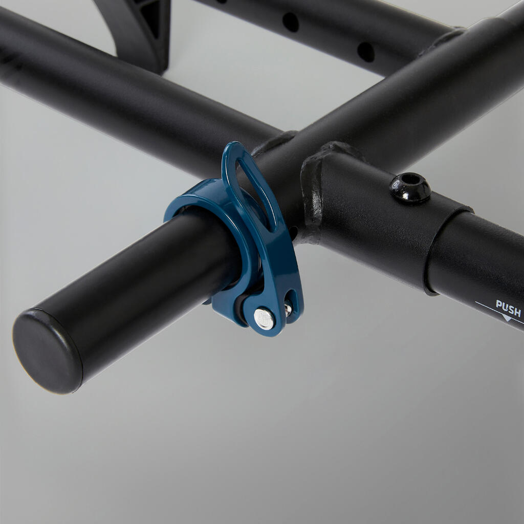 Barre de traction pour porte musculation à fixer sans vis