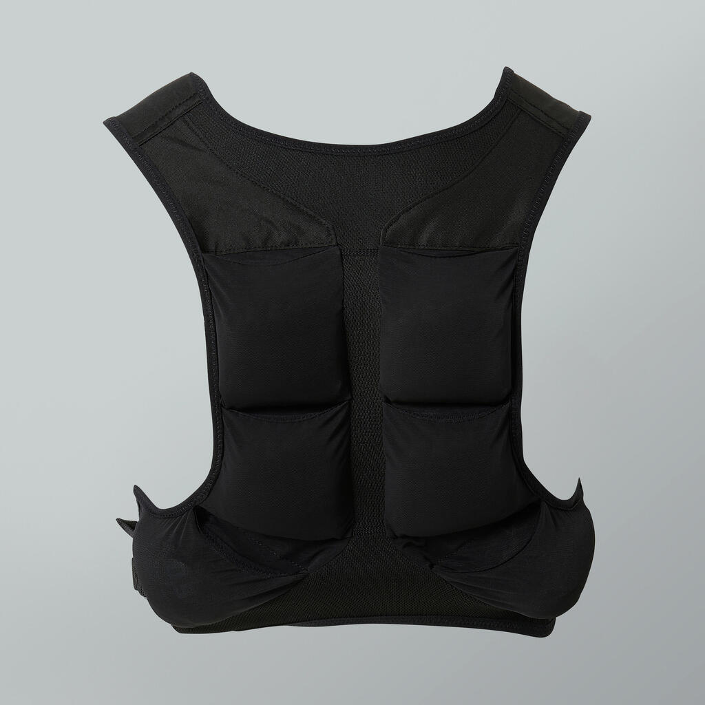 Gilet lesté musculation et cross training lavable - 0 à 5kg