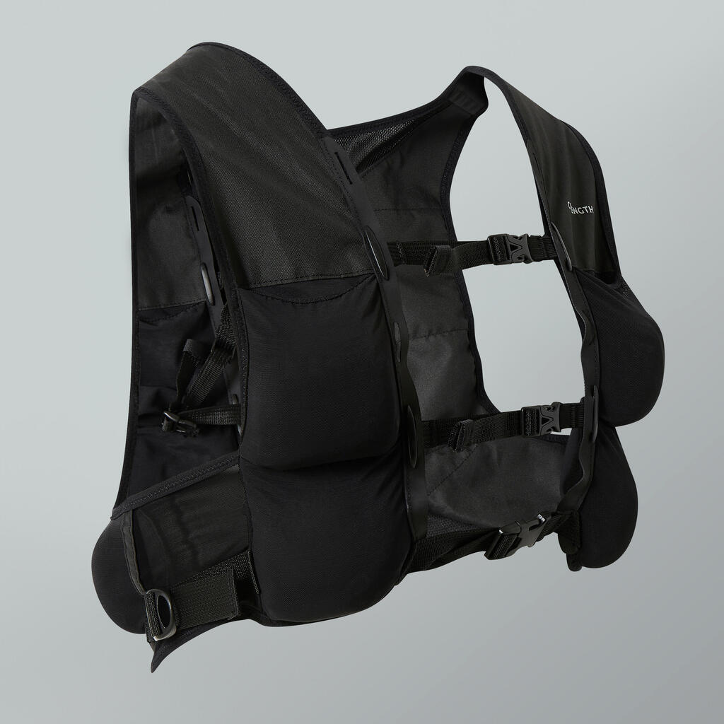 Chaleco de peso para cross training ajustable hasta 5 kg Corength - Negro