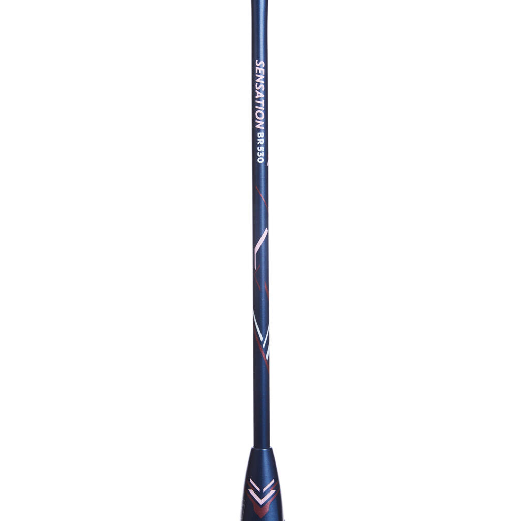 Suaugusiųjų badmintono raketė „BR Sensation 530“, rožinė ir tamsiai mėlyna