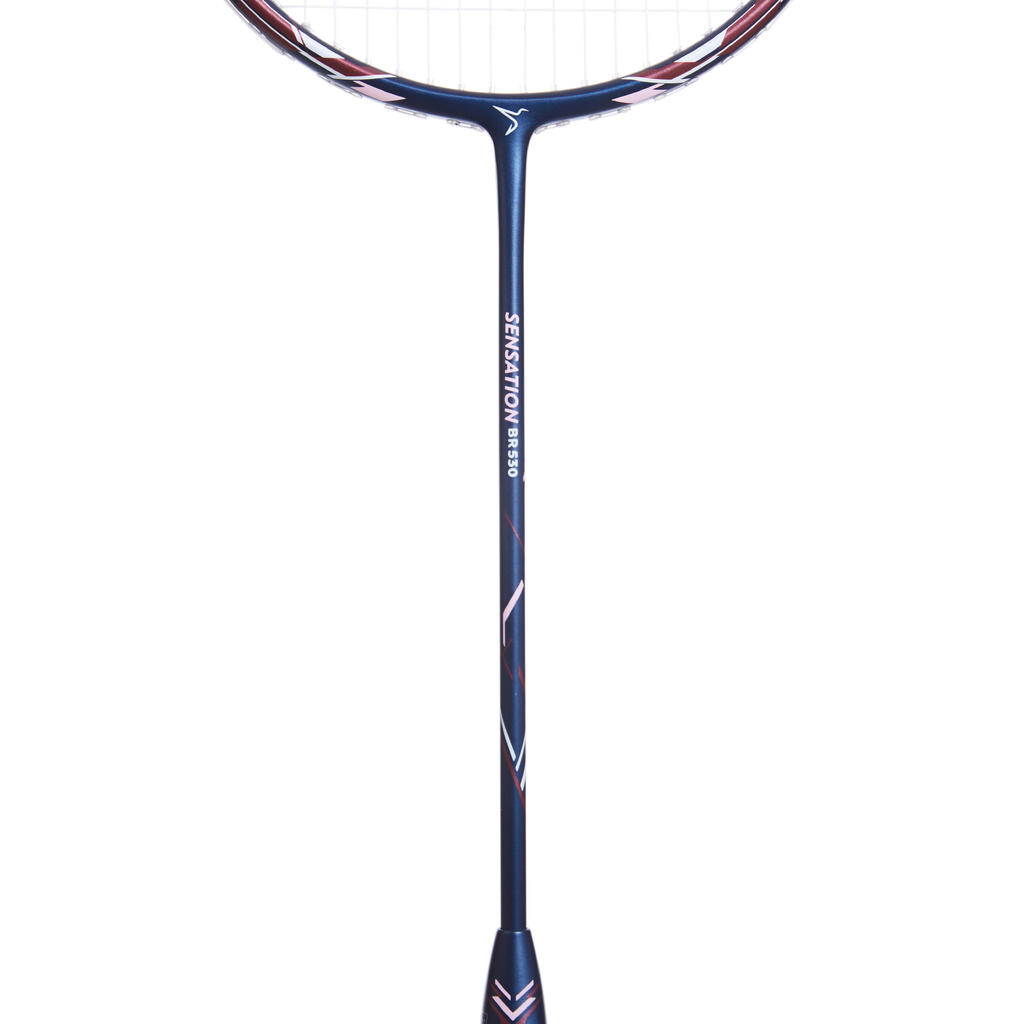 Pieaugušo badmintona rakete “BR Sensation 530”, rozā, tumši zila