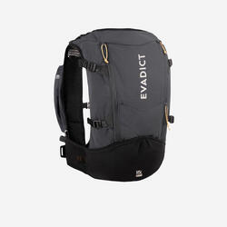 SAC TRAIL ULTRA RUNNING 15L MIXTE NOIR - VENDU AVEC POCHE À EAU 2L